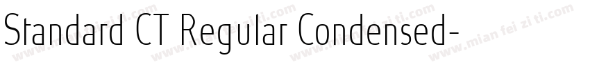Standard CT Regular Condensed字体转换